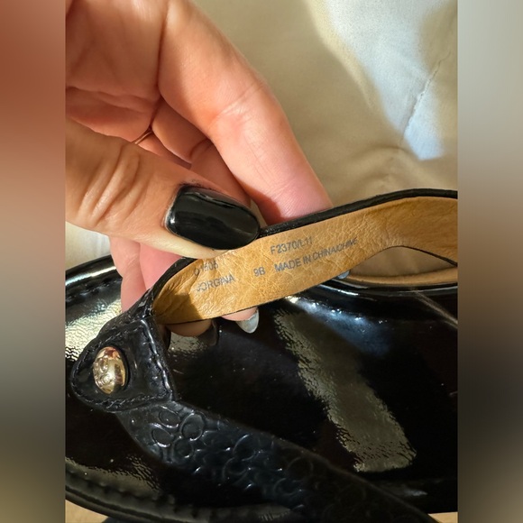 Coach platform flip flops size 9 - Picture 2 of 8